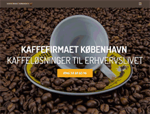 Tablet Screenshot of kaffefirmaet.dk